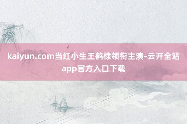 kaiyun.com当红小生王鹤棣领衔主演-云开全站app官方入口下载